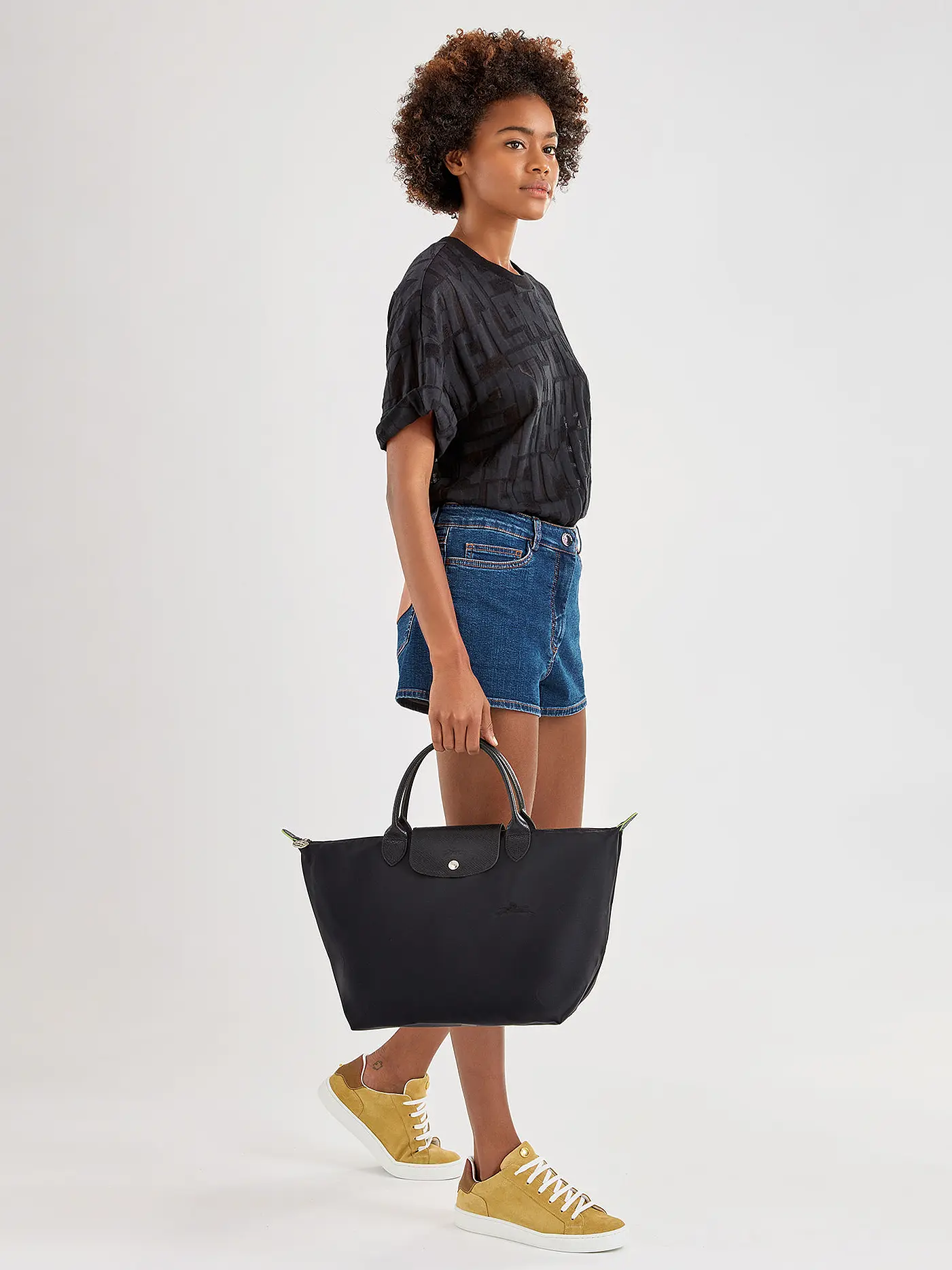 LONGCHAMP | Le Pliage  Green Handtasche Medium, Black | 